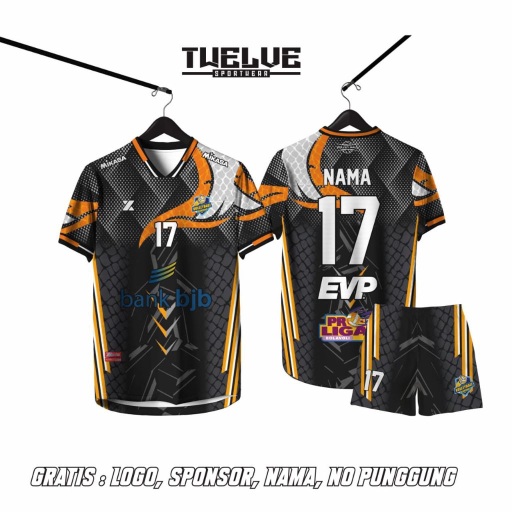 Jersey Volly/Baju Volly Custom Full Printing, bisa COD