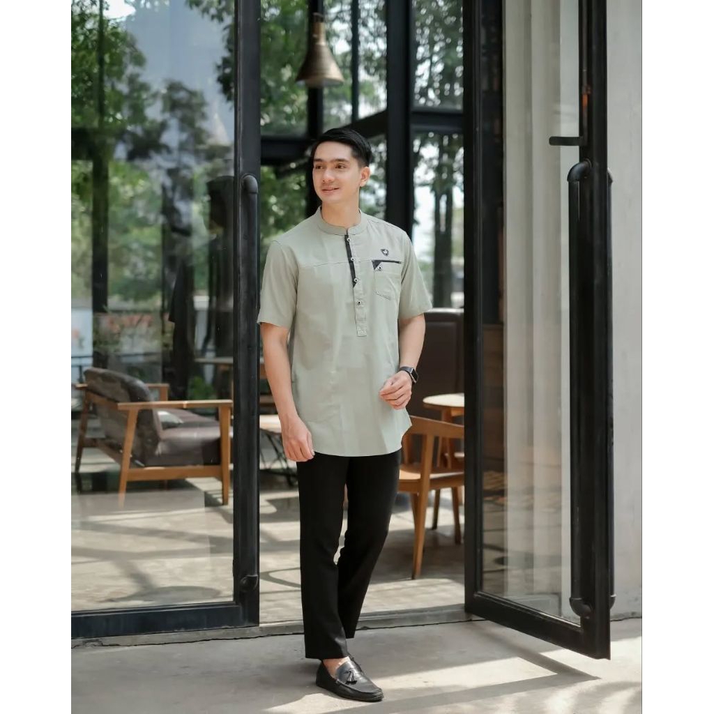 BEST DEALS Baju Koko Kurta Lengan Pendek Pria Dewasa Trend Terbaru