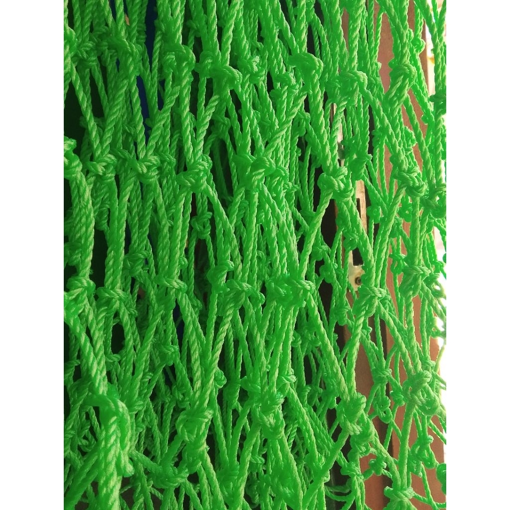 jaring tali pe 3mm, bisa untuk jaring futsal, mini soccer, voly, basket, jaring serbaguna