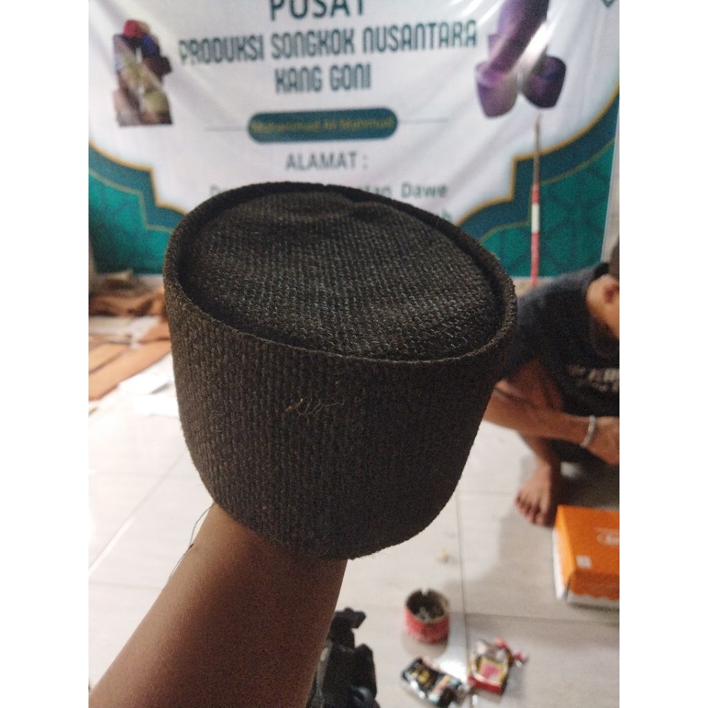 PECI/SONGKOK GONI HITAM MEWAH