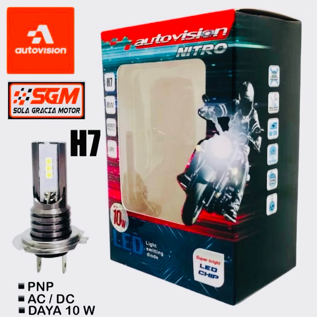 LED H7 Autovision Nitro - Ninja 250R / R25.