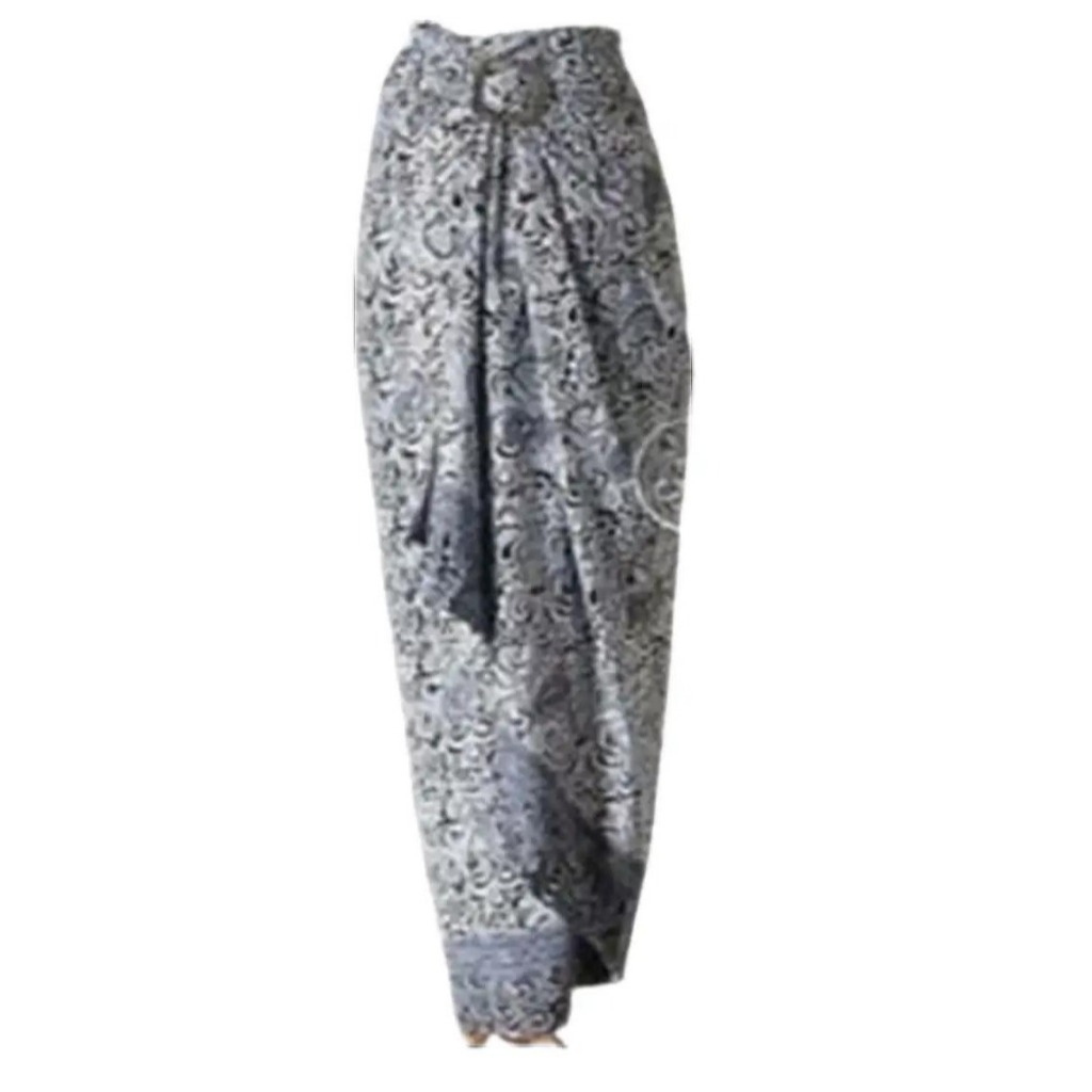Rok Batik Wanita Bawahan Kebaya Model Kain Lilit Bahan Semi Sutra Silky Motif 011