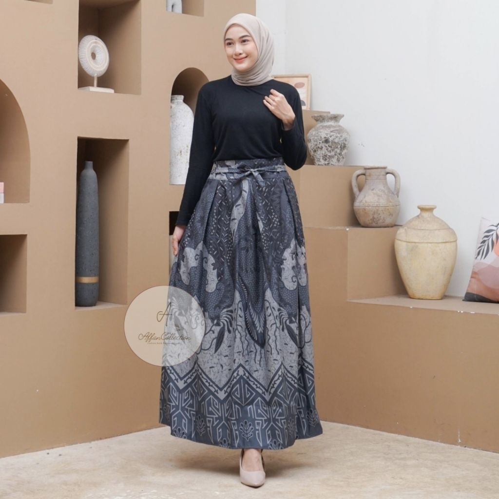 ROK BATIK MODERN ROK BATIK PAYUNG PINGGANG KARET BAWAHAN WANITA