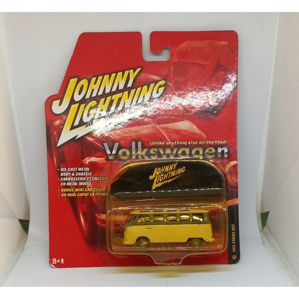 johnny lightning 1966 volkswagen t1 vw samba bus bonus mini car cover diecast 1/64 (t)