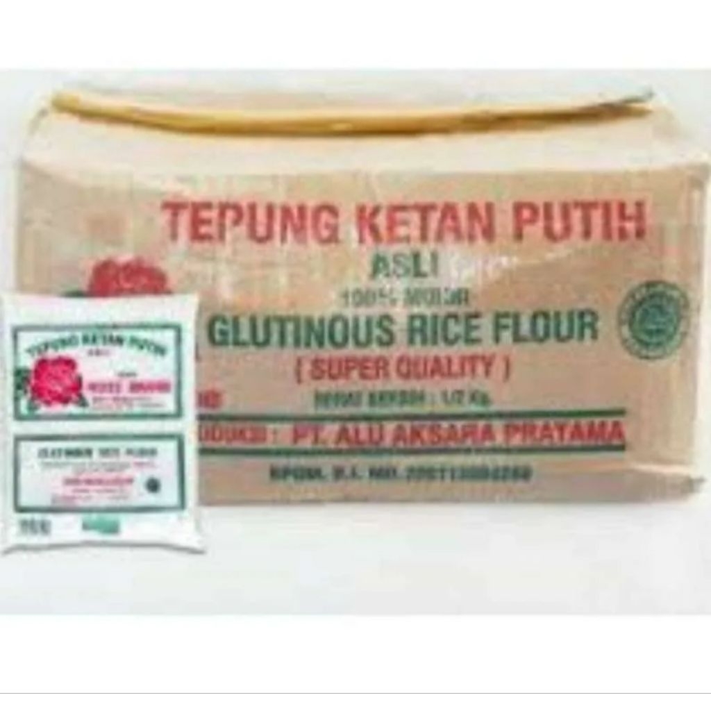 TEPUNG KETAN ROSE BRAND 1 DUS ISI 20 PCS