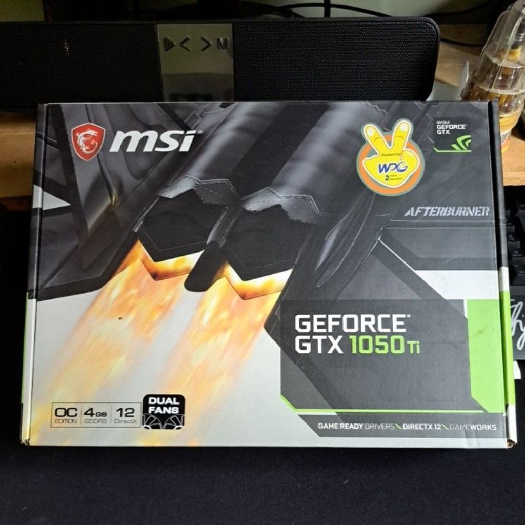 Box MSI GTX 1050ti