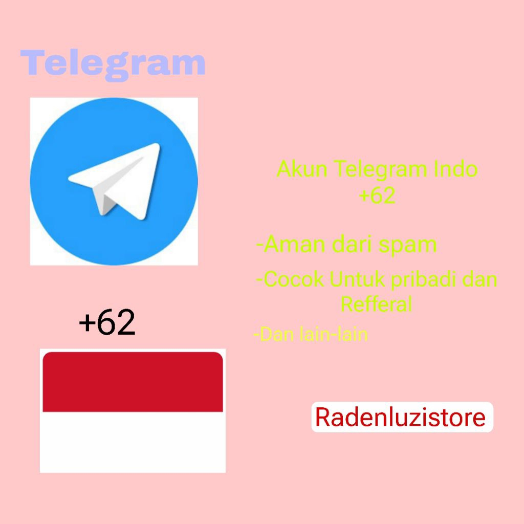 Akun TELEGRAM Old umur 1-3thn INDO +62