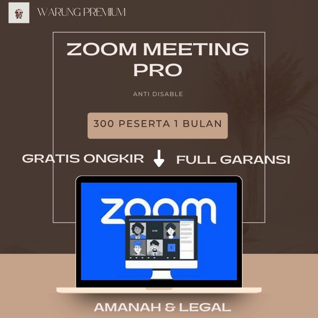 ZOOMKU [Zoom Premium 100 Peserta 1 Bulan]Anti Disable