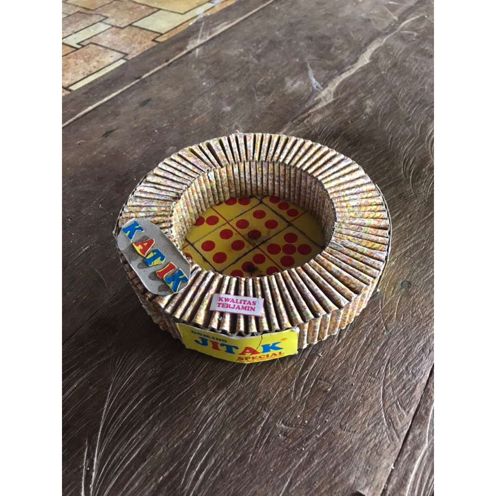 Asbak Roko Dari Kartu Badum | Asbak Rokok Unik | Asbak Bali | Asbak dari kartu dom | Asbak Aneh | As