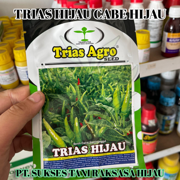 Benih Cabe Rawit Trias Hijau Tegak 10 Gr / Benih Cabe