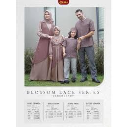 (COD) READY TERMURAH SARIMBIT/ COUPLE KELUARGA BY KEKE 2022 BLOSSOM LACE SERIES ELDERBERRY TERBARU