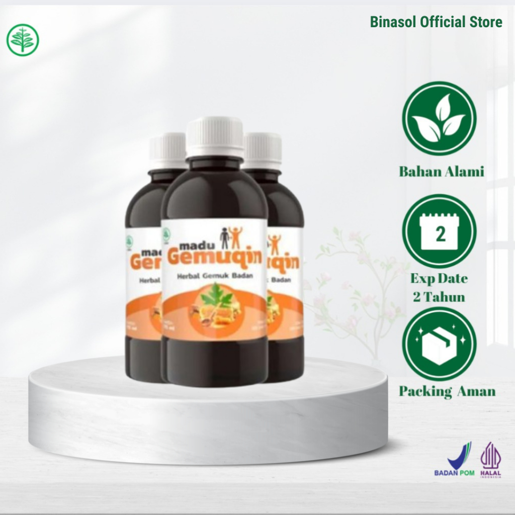 Madu Gemuqin 175ml Herbal Gemuk Badan Gemukin Penggemuk Badan Menaikkan Penambah Berat