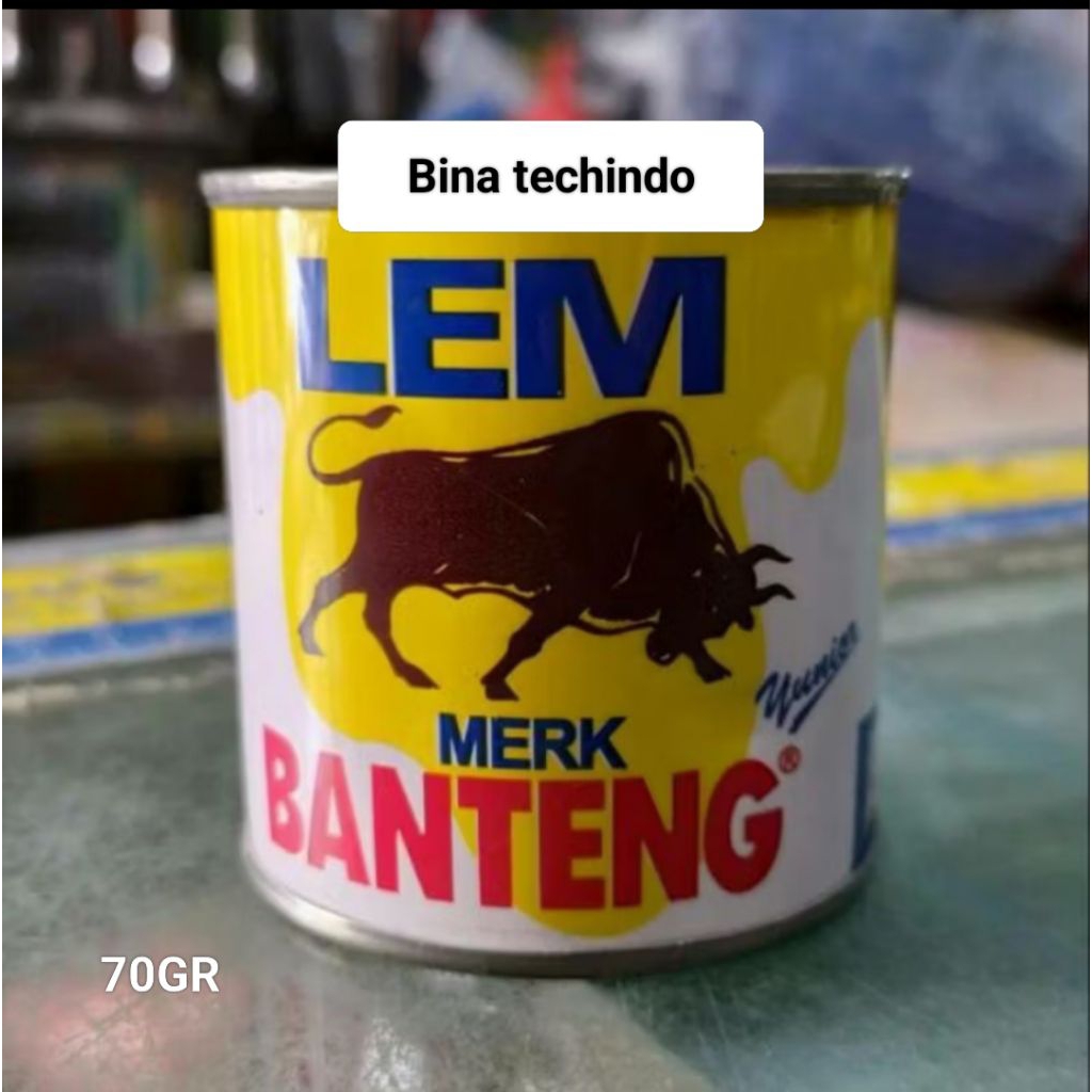 LEM BANTENG KALENG KECIL 70GR. LEM KAMBING. LEM SERBAGUNA