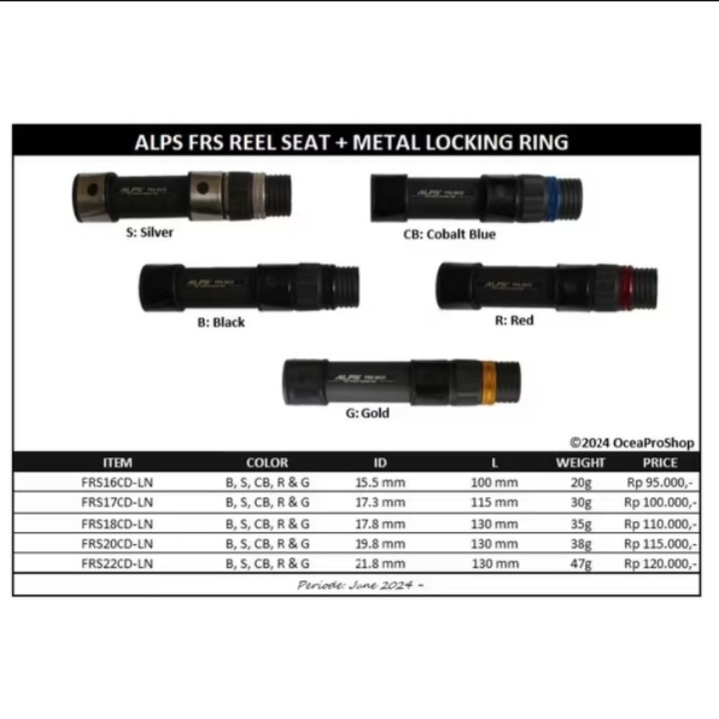 REELSEAT ALPS FRS Extra Lock Made USA