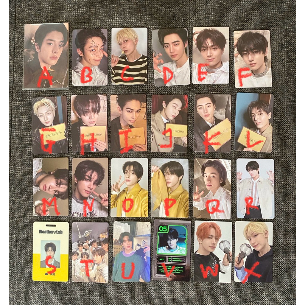 ready ina photocard pc jake heeseung jungwon jay sunoo ni-ki ls ver 2  daydream id card romance unto