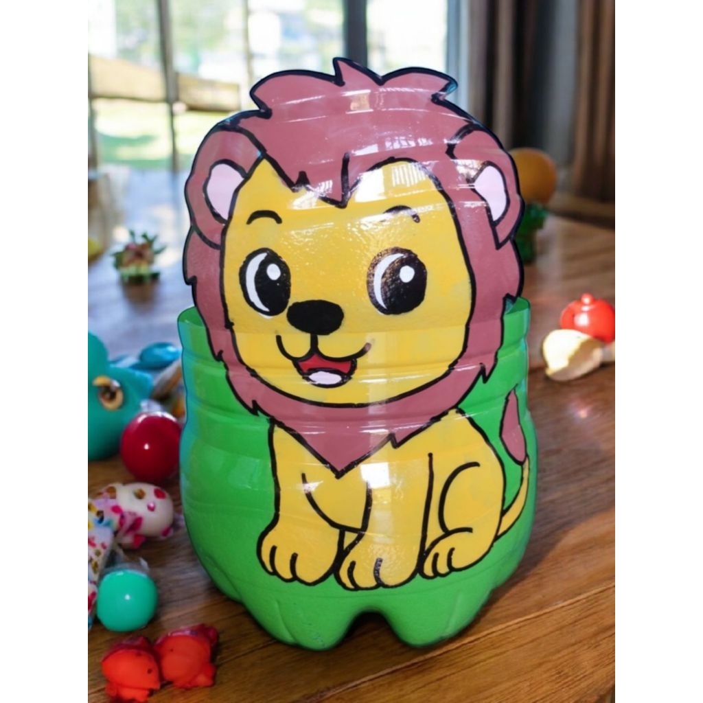 Pot Bunga Karakter Singa Lucu Dari Galon Li Mineral 15 Liter