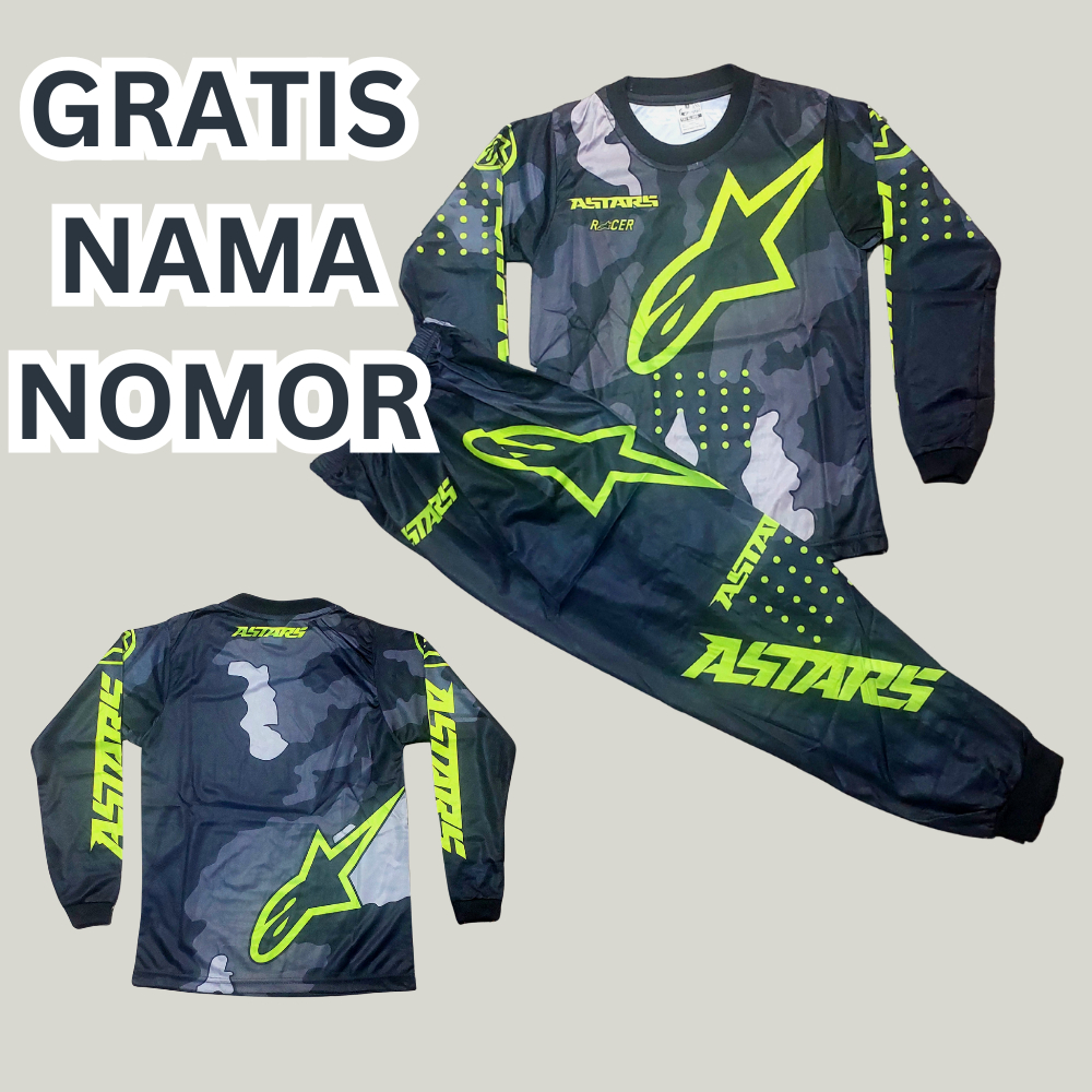 jersey baju motor cross baju balap motor ktm/jersey cros anak murah usia 2-13thn