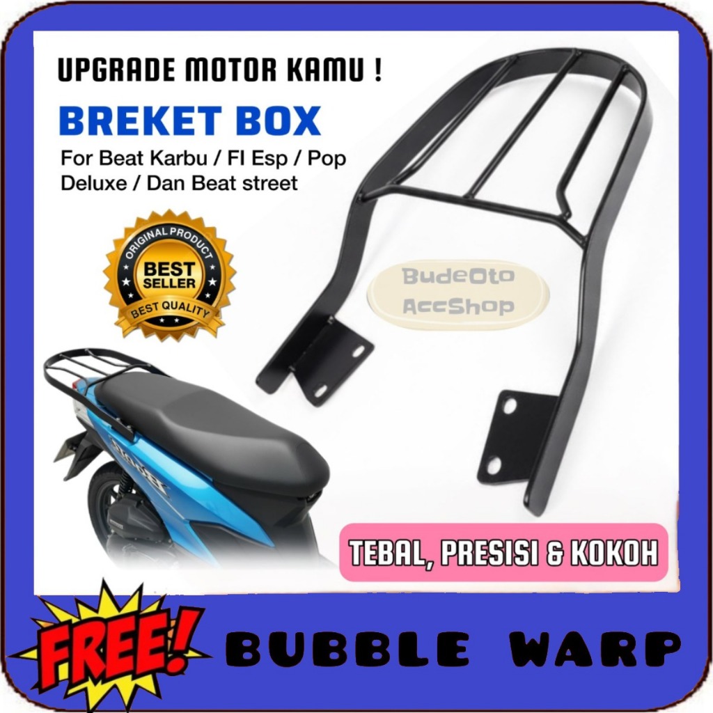 Brecket Behel Breket Box Barang Motor Matic Honda Beat / DUDUKAN BOX  MOTOR HONDA BEAT FI ESP STREET