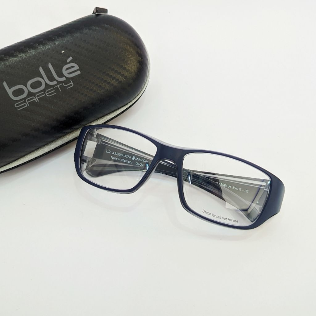 FRAME KACAMATA SAFETY ORIGINAL BOLLE KLASSEE M KODE : SMK41064 SAFETY PRESCRIPTION GLASSES - KACAMAT