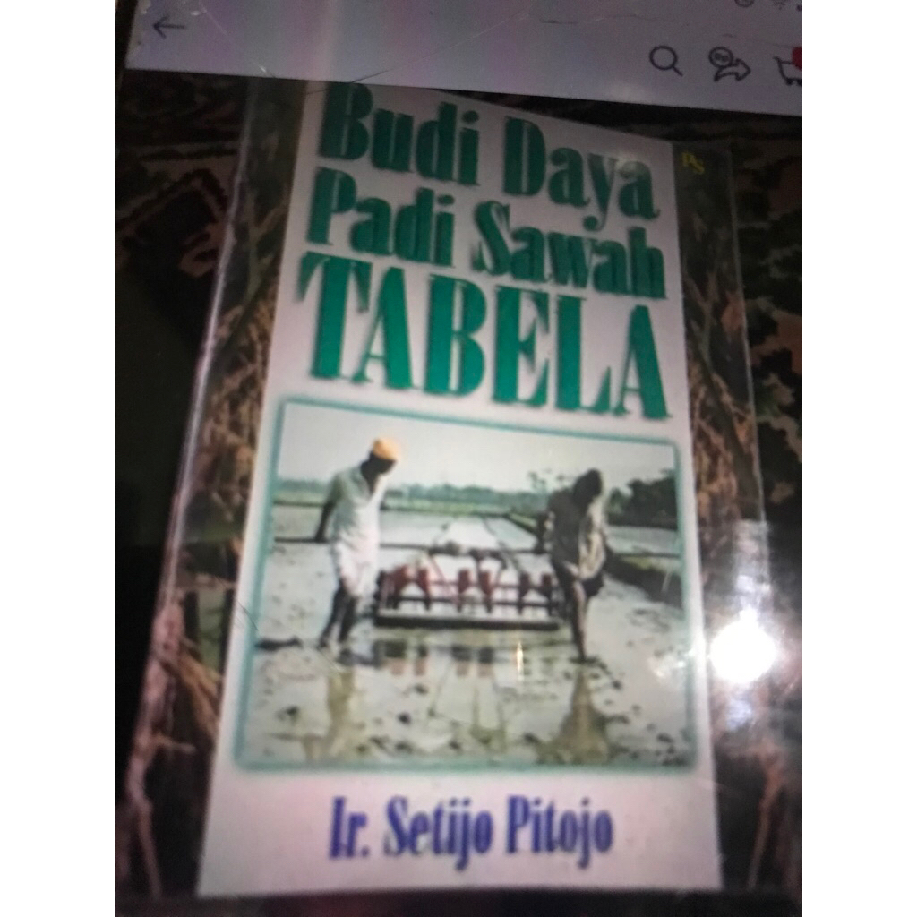 buku budidaya padi sawah tabela