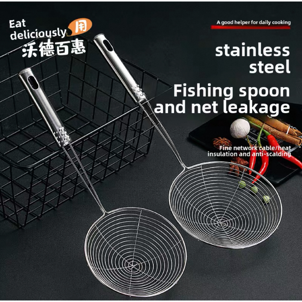 Saringan Goreng Peniris Gorengan Serok Peniris Minyak Stainless