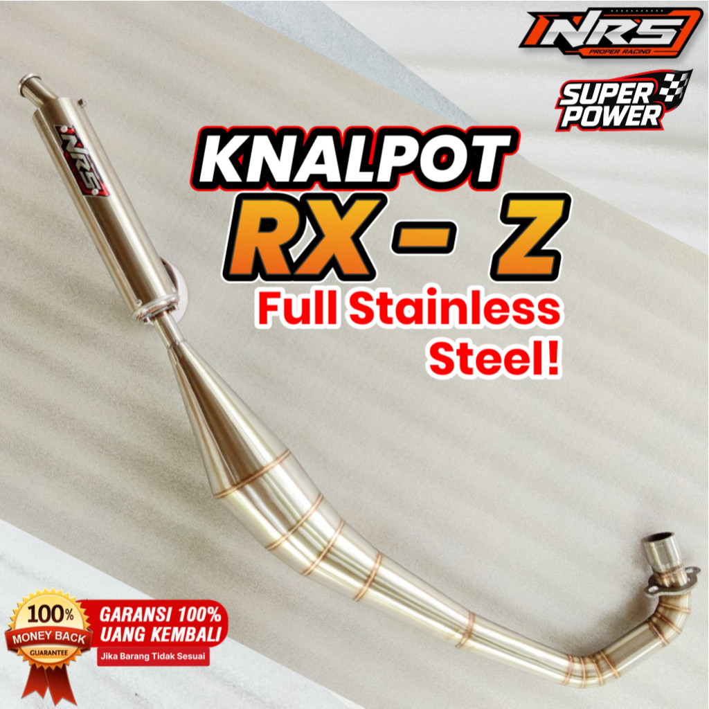 Knalpot Rx - Z NRS Full Stainless Steel Suara Garing || Knalpot Rx - Z NRS Garing Anti Karat
