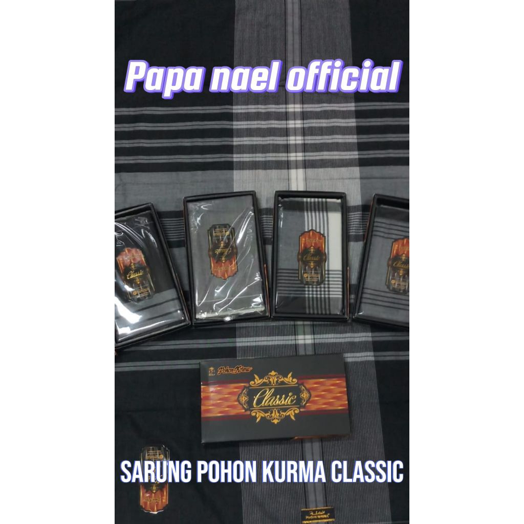 SARUNG POHON KURMA CLASSIC HITAM