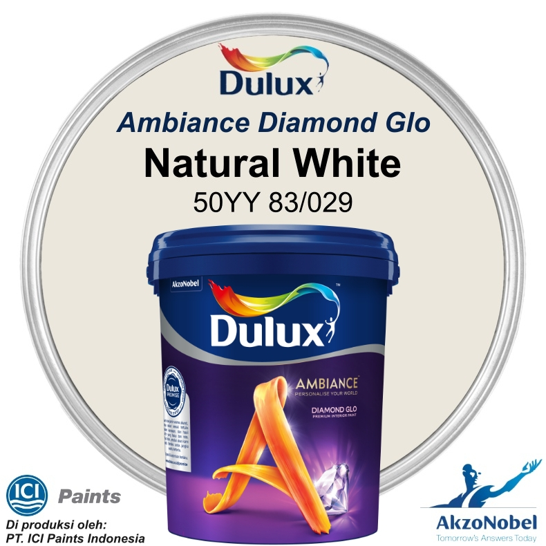 DULUX AMBIANCE DIAMOND GLO 20 LT - NATURAL WHITE 50YY 83/029
