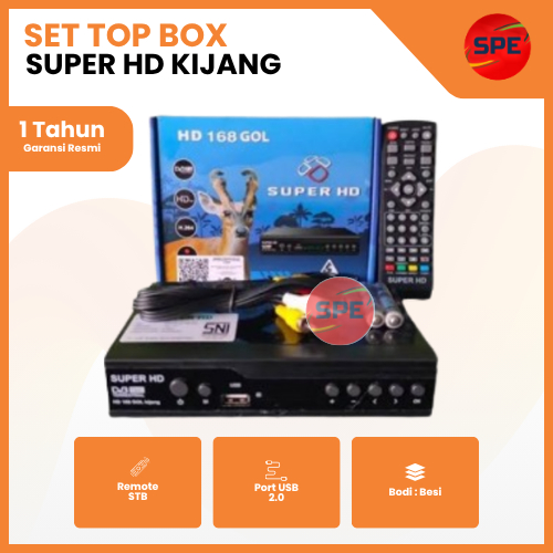 SET TOP BOX T2 TV DIGITAL STB SUPER HD KIJANG DVB EWS GARDINER - STB SAJA