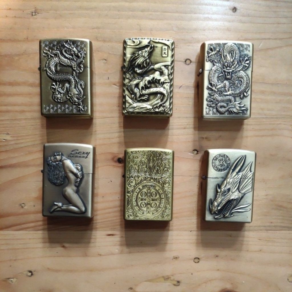 Korek Api Vintage Korek Naga Timbul