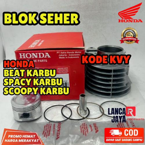 BLOK SEHER HONDA KVY | HONDA AHM BEAT KARBU, SPACY KARBU, SCOOPY KARBU ORIGINAL