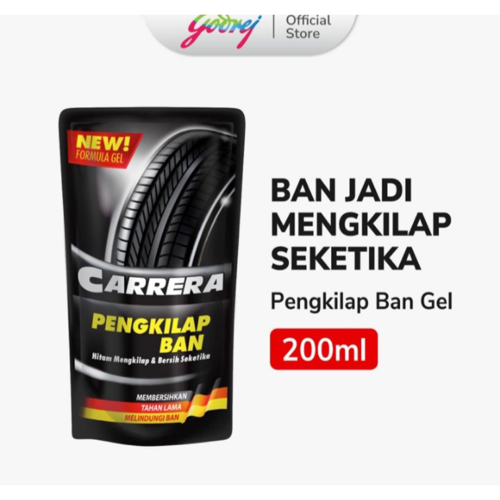carrera pengkilap ban motor dan mobil 200 ml