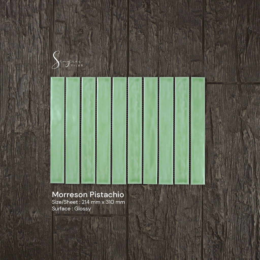 Singres Tiles - Pistachio Morreson Singres Mosaic Tiles
