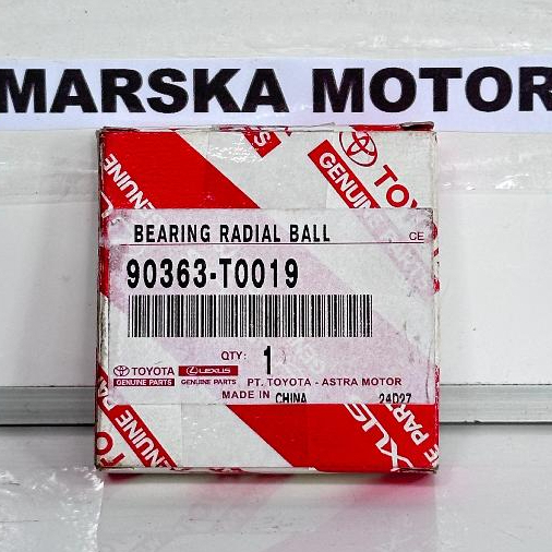 Pilot Bearing Radial Ball Kopling Toyota Innova Fortuner Hilux Hiace Kode Part 90363-T0019 Original