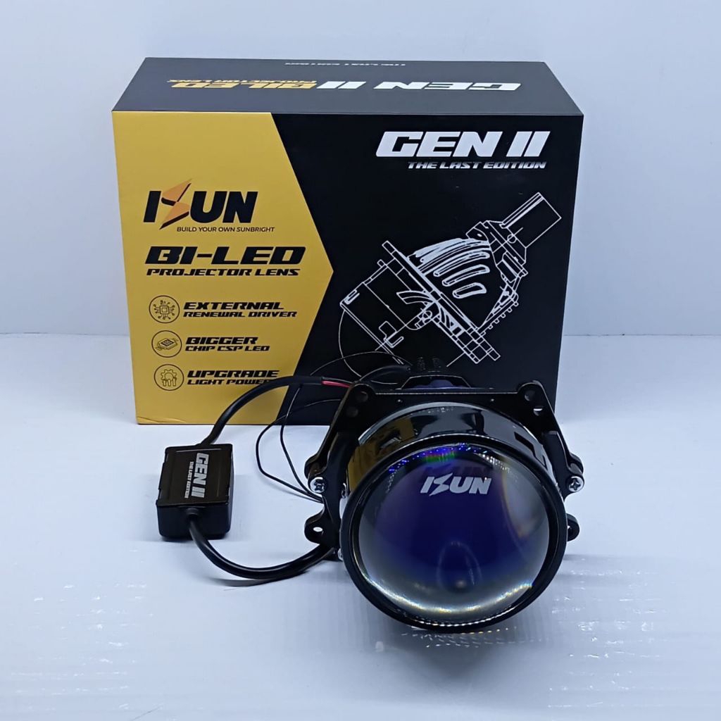 Lampu Projector BIled ISUN Gen 2 Blue Lens