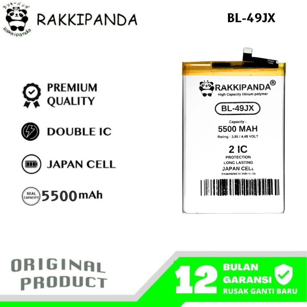 RakkiPanda - BL-49JX Infinix Hot 30 X6831/Hot 40 Pro/Note 10 Pro NFC X695/Note 11 Pro X697/Note 11S 