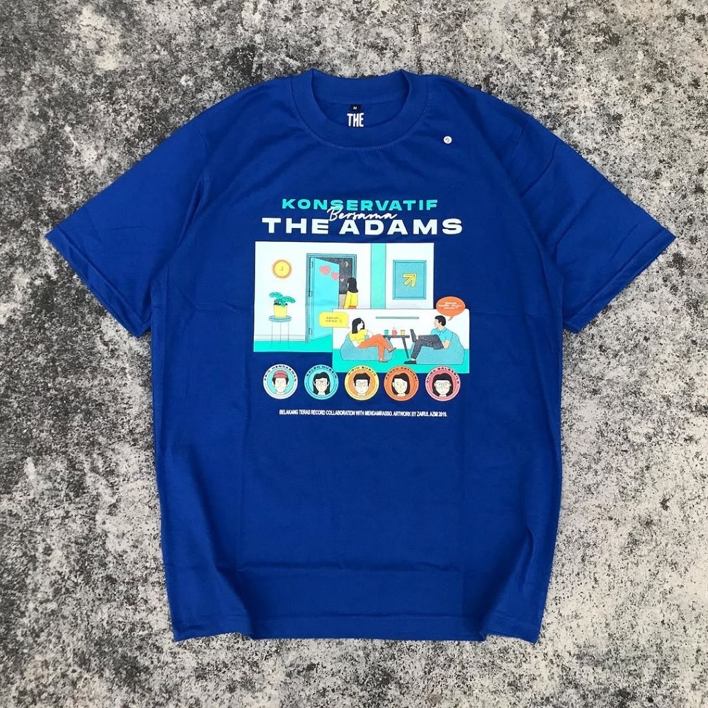 THE ADAMS - KONSERVATIF TSHIRT BLUE