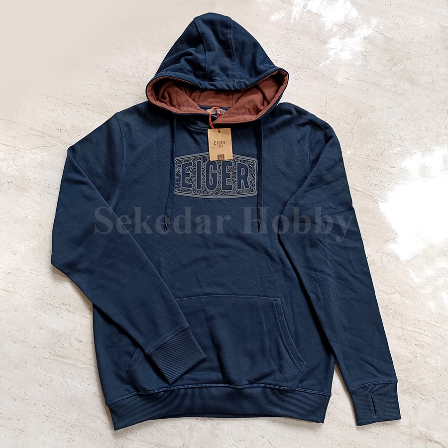 SWEATER HOODIE EIGER1989 MICHIGAN NAVY