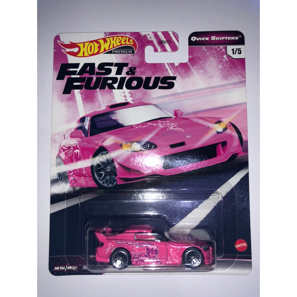 HOT WHEELS QUICK SHIFTER FAST & FURIOUS HONDA S2000 PINK