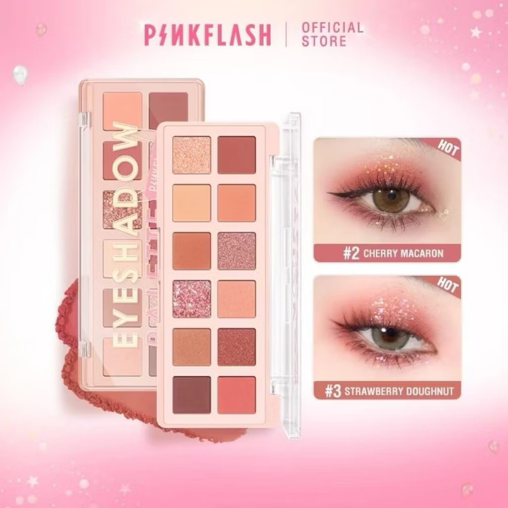 Pinkflash Eyeshadow Pro Pallete 12 Warna