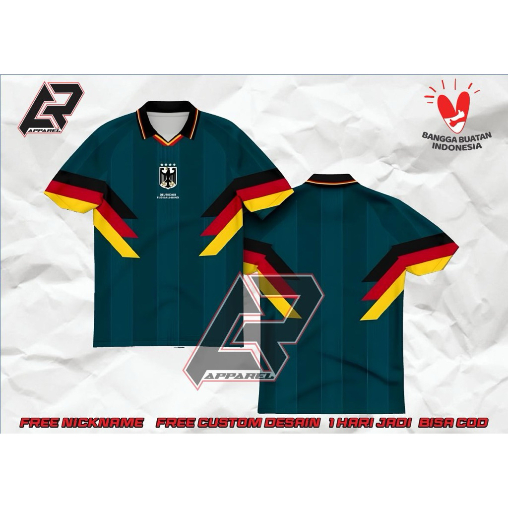 JERSEY RETRO JERMANN 1992 FULLPRINTING FREE NAMESET