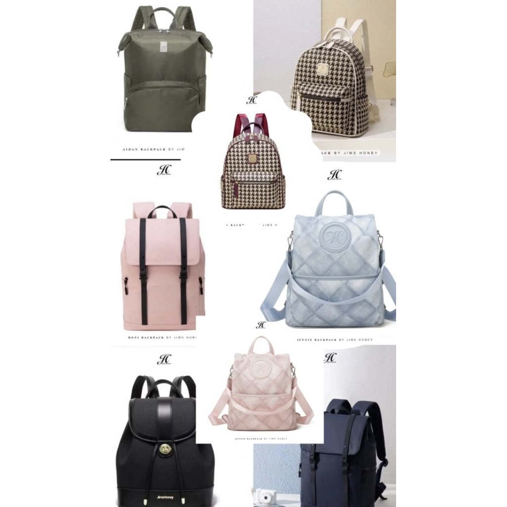 Jims Honey  - Edisi Backpack Jims Honey Tas Ransel Waterproof Unisex Pria dan Wanita - Tas Ransel Ba