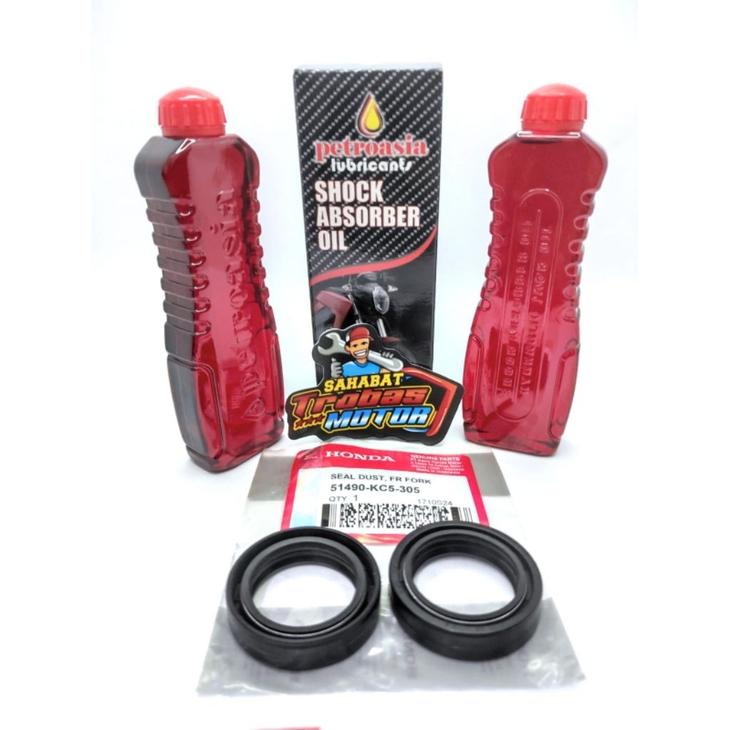 Seal Shock Depan Honda GL Pro Tiger +  Oil Shockbreaker Depan Oli Shok Motor Verza Mega Pro Versa CB
