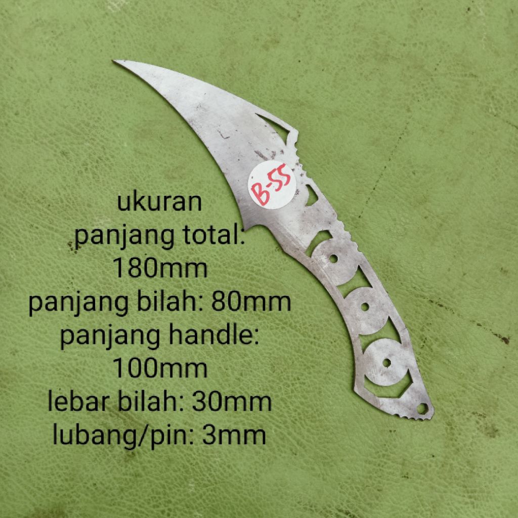 B-55 Baja HSS DMO5/CO5/M2/M42 tebal 2mm