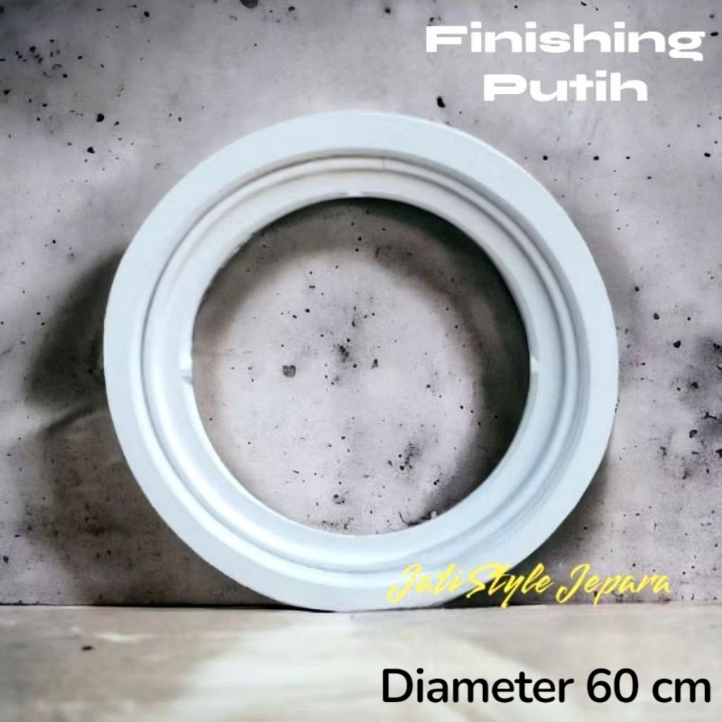 Kusen Jendela Bulat Aesthetic Kayu Jati Tpk Grade A Diameter 60 cm