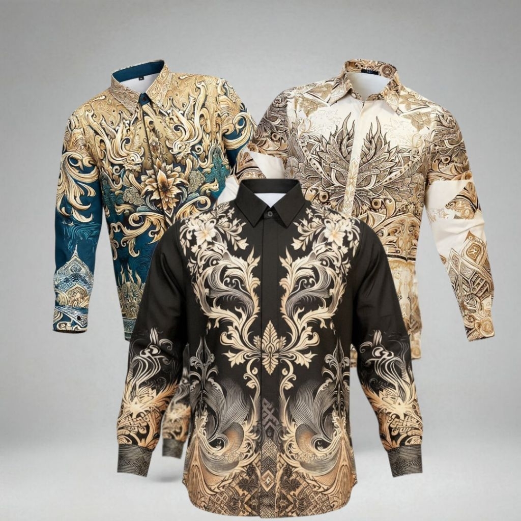 BEST DEALS BATIK ARWINDA Majesty Kemeja batik pakai puring