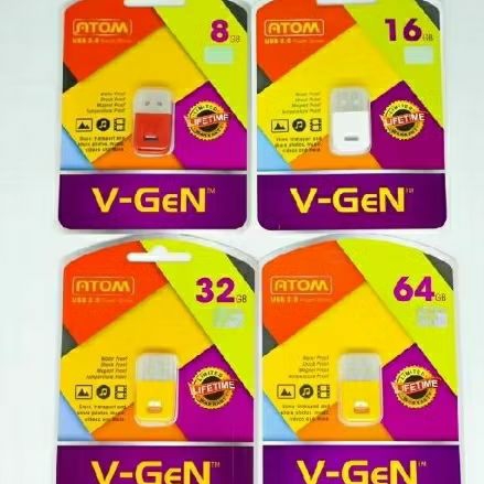 Usb Flashdisk V-Gen Atom Waterproof 8GB / 16GB / 32GB / 64GB Original Vgen / Flashdisk V gen Atom