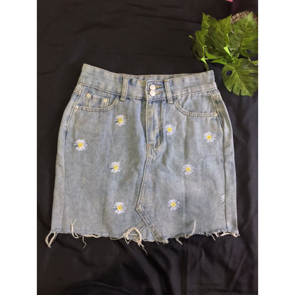 preloved rok jeans/rok mini