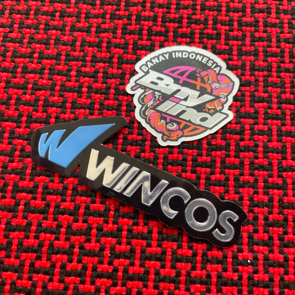 Emblem Emboss Wincos Kaca Film Mobil