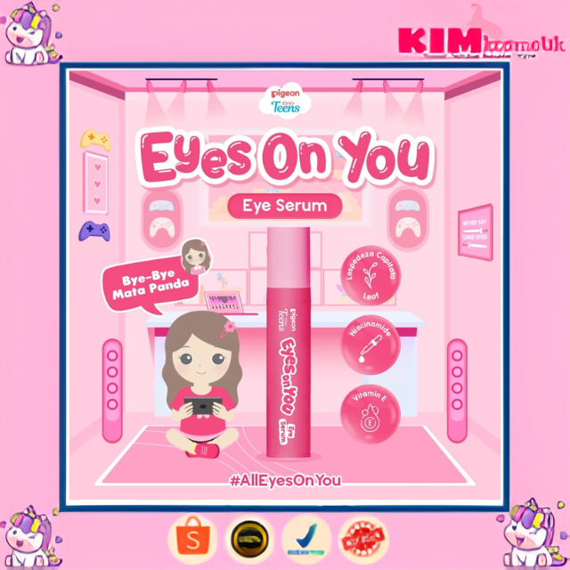 Pigeon Teens Eyes On You Eye Serum|Skincare remaja|Solusi mata panda & kantung mata|